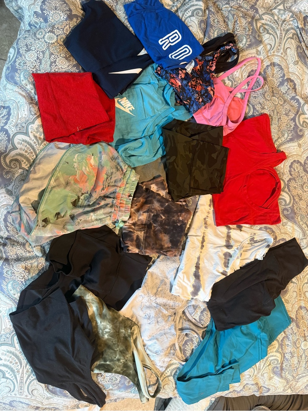 Nike Girls Assorted Active Leggings and Shorts - Teal, Black, Pink, Red, Blue
